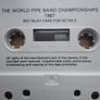 The World Pipe Bands Championships 1987 On Audio Cassette Tape. Image 5