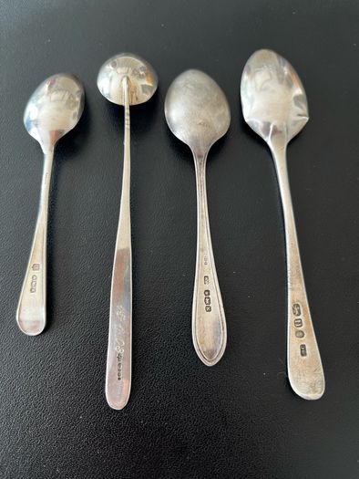 Antique/Vintage Sterling Silver teaspoons 925 52.2g