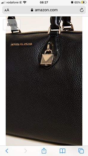 NEW Large Black Michael Kors Handbag WORTH 350 with gift bag