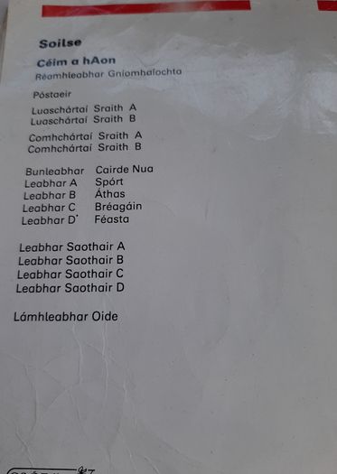 Fallons vintage Gaeilge books