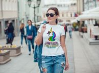 main image for ad When I Look In The Mirror I See A Badass Unicorn T-shirt Tee Top Shirt