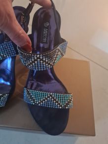 Navy blue sandals