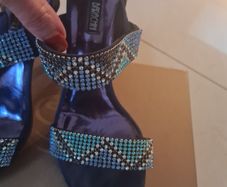 Navy blue sandals