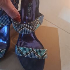 Navy blue sandals