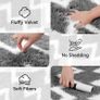 Rugs Living Room- 160x230cm Fluffy Shaggy Area Rugs for Bedroom - Large Anti Slip Rug - Washable Modern Floor Carpets - Soft Thick Pile Bedside Rug for Kids Bedroom, Nursery Image 2