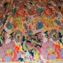 Perfect for Summer. satin tropical print, cowl neck, flare sleeve, bodycon dress Image 7