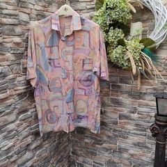 Vintage early 90s summer short sleeved shirt  Claudio Morell  Great for festivals or holidays  Great condition for its age Size Large 41-42 inch chest