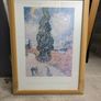 Vincent Van Gogh Cypresses and two figures Image 3