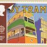1988 England Europa (Transport) PHQ Postcards. Card show enlargement of stamps of Train, Boat, Planet & Train. Image 3