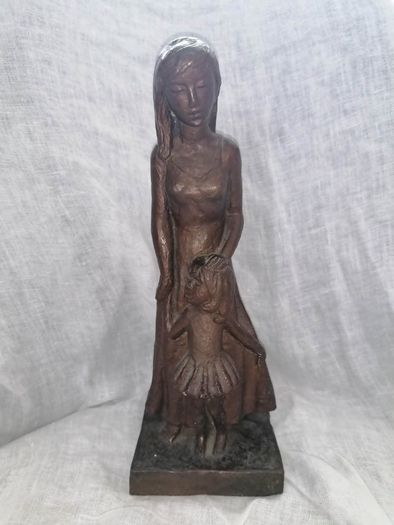 Vintage 1967 Leonardo Art Works "Mother & Daughter"