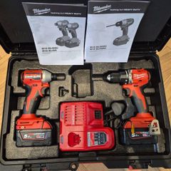 Milwaukee M18 Brushless Combi Drill & Impact Kit
