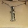 Brand New Sterling Silver Necklace With Initial / Letter I Pendant Image 2