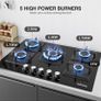 Glass Gas Hob 5 burners Image 6