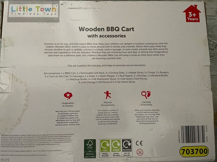 Wooden Bbq Toy - Bnib