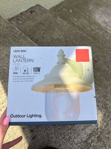 Zink leek mini wall lantern