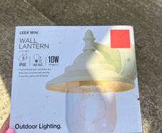 Zink leek mini wall lantern