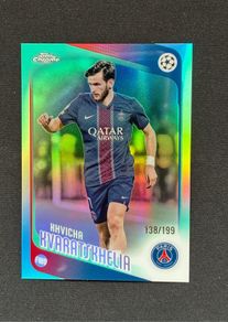 Khvicha Kvaratskhelia /199 2025-26 Topps Chrome UEFA PSG #167