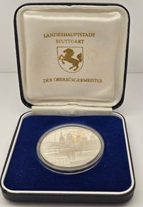Germany State Capital Stuttgart Silver Proof Medal The Lord Mayor