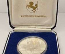 Germany State Capital Stuttgart Silver Proof Medal The Lord Mayor