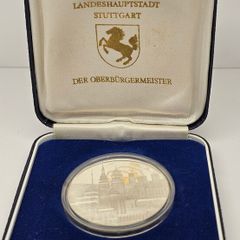 Germany State Capital Stuttgart Silver Proof Medal The Lord Mayor