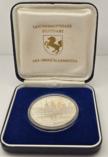 Germany State Capital Stuttgart Silver Proof Medal The Lord Mayor