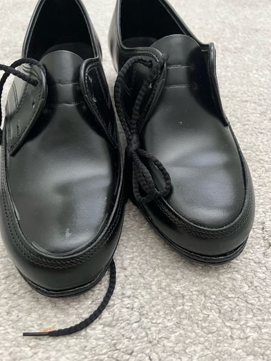 McKenna 93 Women's Black Lace-Up Uniform Duty Shoes Size UK 5.5 Narrow Fit