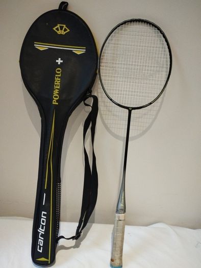 Carlton Power flow + Badminton Racket and carry case