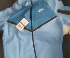 Boys Nike Tech Fleece tracksuit - light blue - size XL