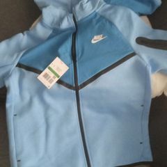 Boys Nike Tech Fleece tracksuit - light blue - size XL