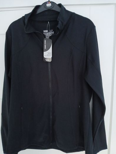 Dunnes black activewear jacket, size large, new with tags