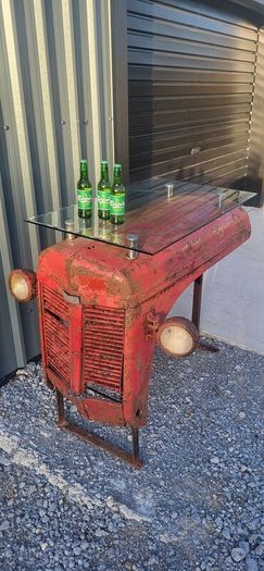 Vintage Tractor Bonnet Table