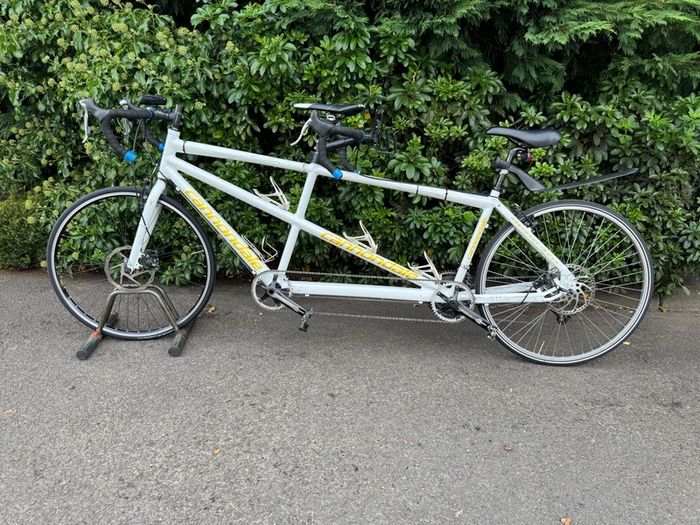 Cannondale USA Aluminium White Tandem Road Bike