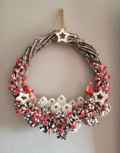 Handcrafted Christmas wreaths