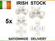 main image for ad 3528 LED Strip Light Connectors + Shape Adapters 8mm 2pin NO Soldering