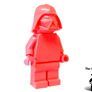 LEGO Darth Vader Unreleased Star Wars Prototype Coral Colour Monochrome Minifigure Extremely Rare And Hard To Find Image 2