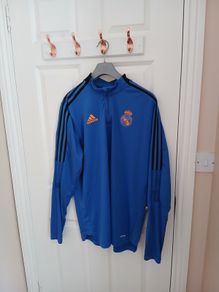 real madrid quarter zip top