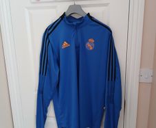 real madrid quarter zip top