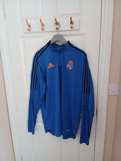 real madrid quarter zip top