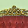 Vintage Red Velvet Rococo Revival Suite (Couch & 2 Chairs) Image 2