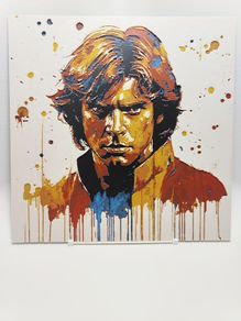 Luke Skywalker 3D printed abstract painting "LOWER PRICE"