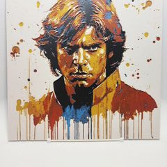 Luke Skywalker 3D printed abstract painting