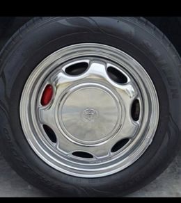 6 x Toyota Corolla E10 XLI E11 Steel Wheel Steelies