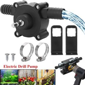 Portable Electric Drill Pump Self Priming Liquid Transfer Pumps Small Household Water Pump Garden Outdoor Tool