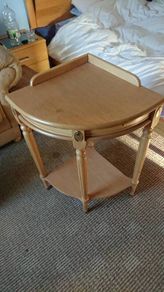 Corner Table with 2 drawers. House clearance sale unwanted stuff.