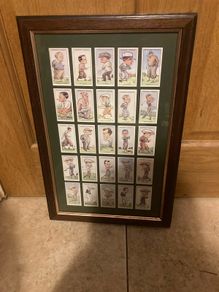 Golf cards framed free postage