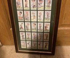 Golf cards framed free postage