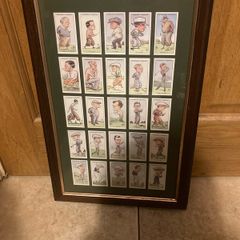 Golf cards framed free postage