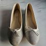 Hessy silver fine shimmer by rainbow club silver sparkling ballerinas size UK 3  EU 36.5 & UK 4 EU 37 Image 6