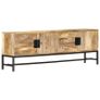 TV Cabinet 140x30x50 cm Solid Mango Wood Image 5