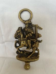 Brass Dick Turpin toasting fork handle 15930